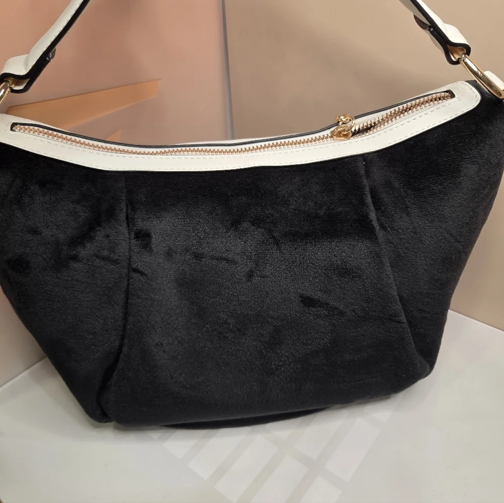 🖤▪️Juicy Couture ▪️Black and Pink Juicy In bloom  Hobo Bag